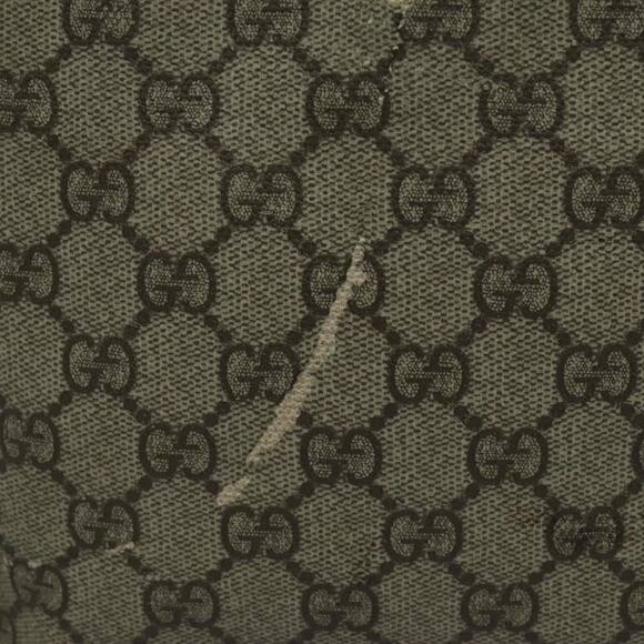 GUCCI GG Supreme Shoulder Bag Pvc Beige Silver - Picture 3 of 13